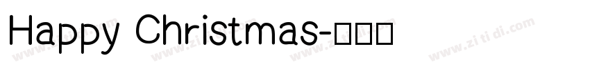 Happy Christmas字体转换